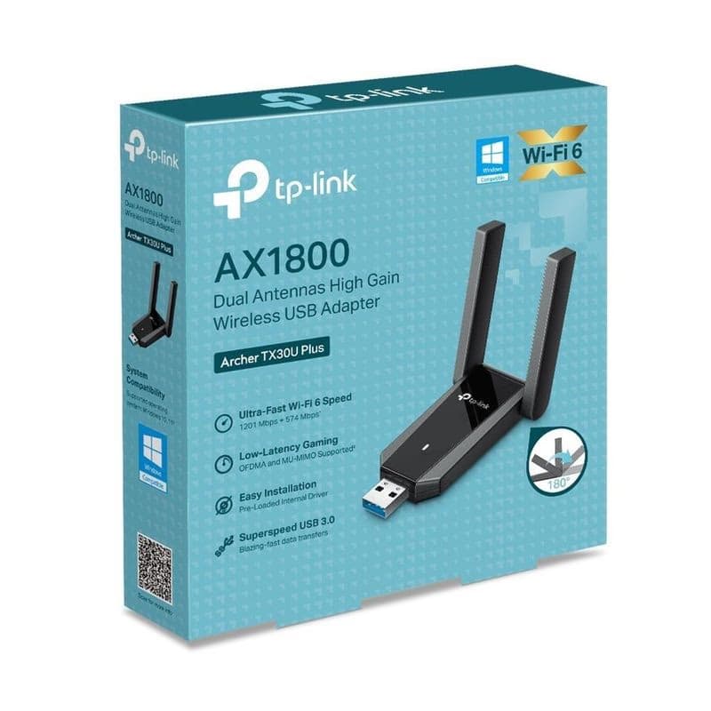 TP-Link Archer TX30 Plus WiFi6 USB adaptér (AX1800, 2, 4GHz/5GHz, USB3.0) 5