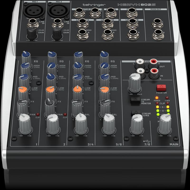 Behringer XENYX 802S 8-kanálový analógový mixér 1