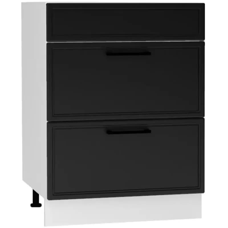 Kuchynská skrinka Emily D60PC S/2 ZASL čierny hrášok 1