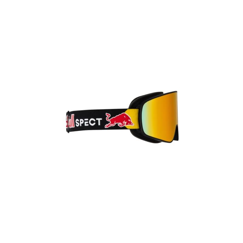 Lyžiarske okuliare RED BULL SPECT RUSH-17RE2, black red snow - orange with red mirror cat. S2