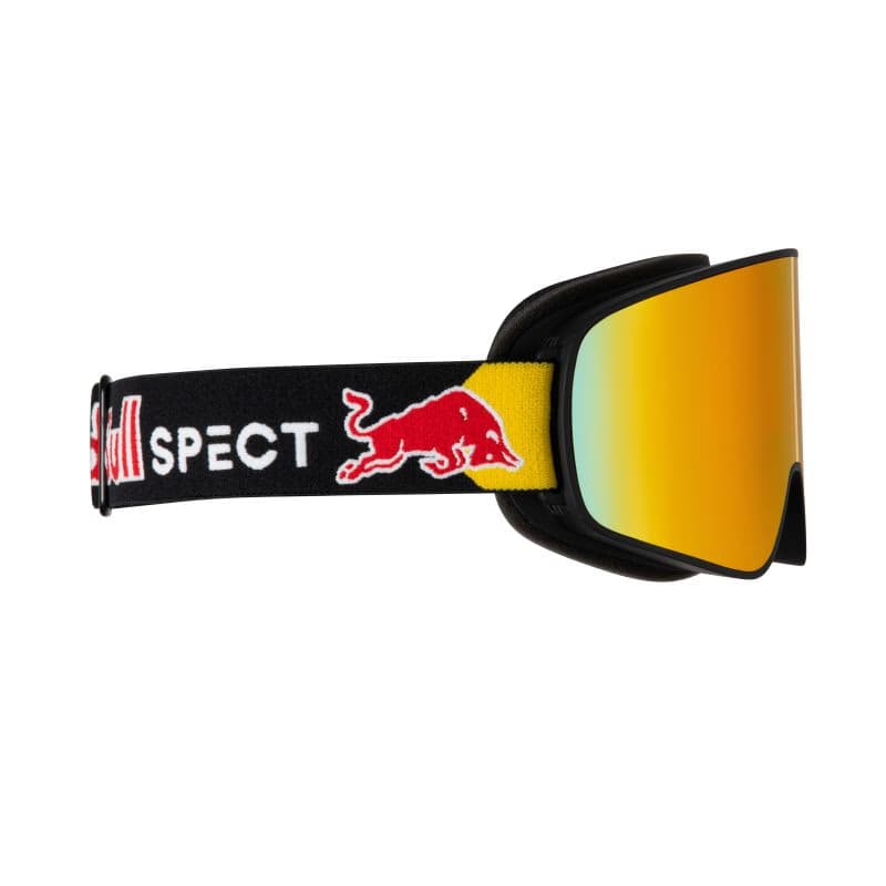 Lyžiarske okuliare RED BULL SPECT RUSH-17RE2, black red snow - orange with red mirror cat. S2 3