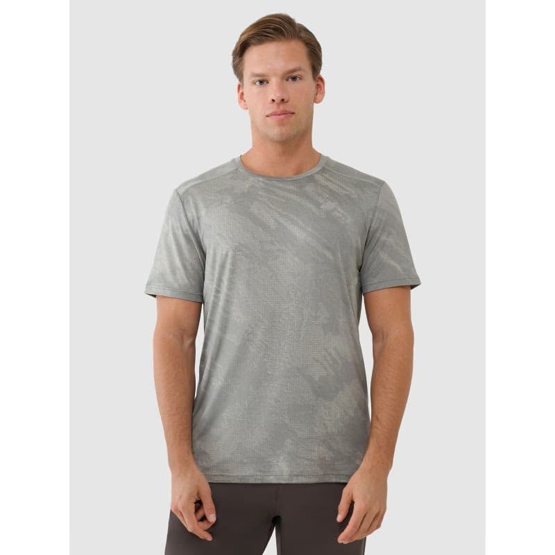 Pánske tréningové tričko s krátkym rukávom 4F TSHIRT FNK M1216-44A-OLIVE ALLOVER 2