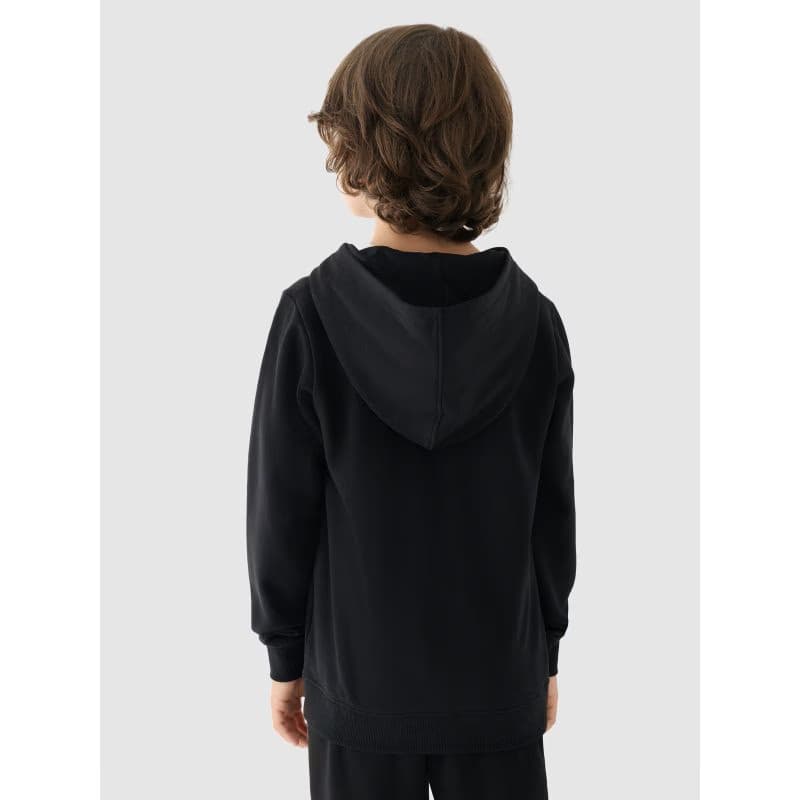 Chlapčenská mikina s kapucňou 4F JUNIOR SWEATSHIRT-JWMM00TSWSM1292-21S-BLACK 3