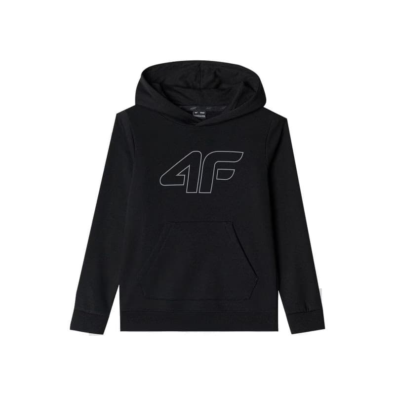 Chlapčenská mikina s kapucňou 4F JUNIOR SWEATSHIRT-JWMM00TSWSM1292-21S-BLACK 6
