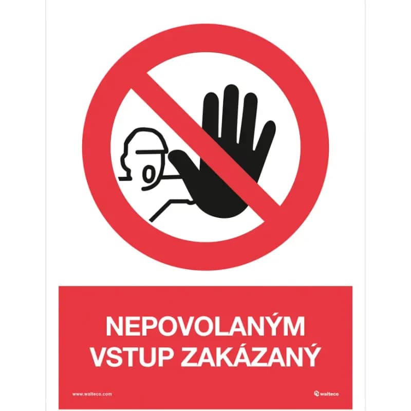 Nepovolaným vstup zakázaný 210 x 148 mm 1