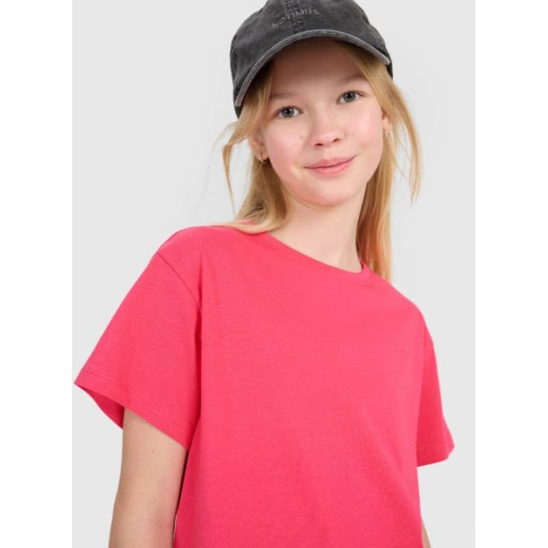 Dievčenské tričko s krátkym rukávom 4F JUNIOR TSHIRT F2326-55S-HOT PINK 2
