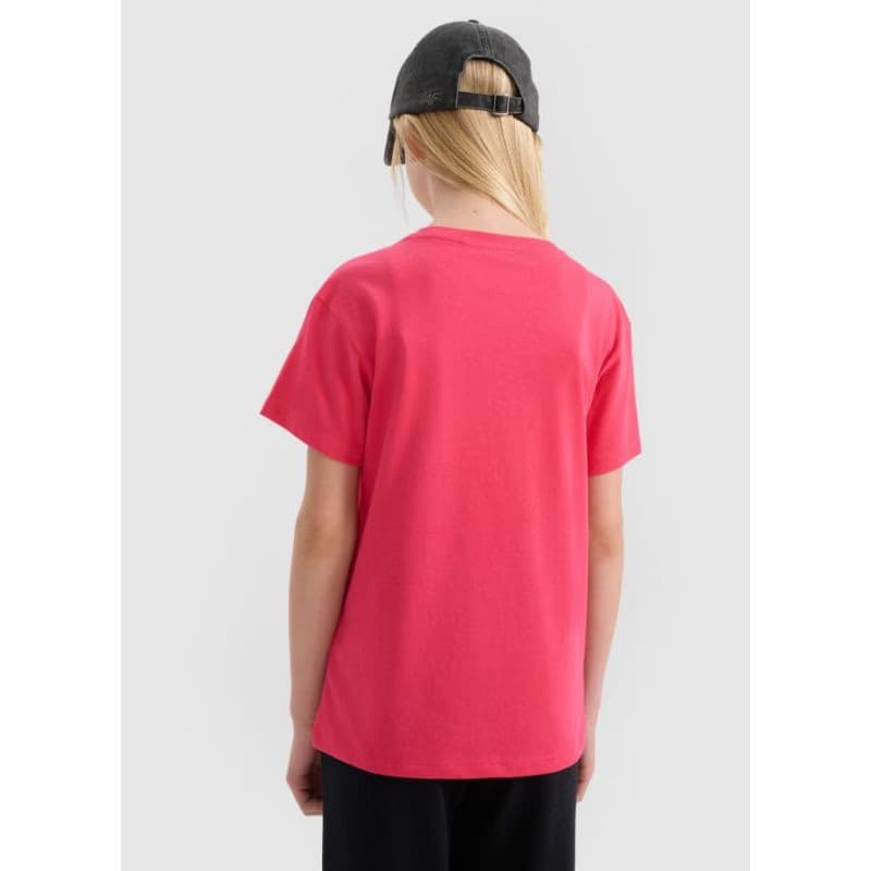 Dievčenské tričko s krátkym rukávom 4F JUNIOR TSHIRT F2326-55S-HOT PINK 3