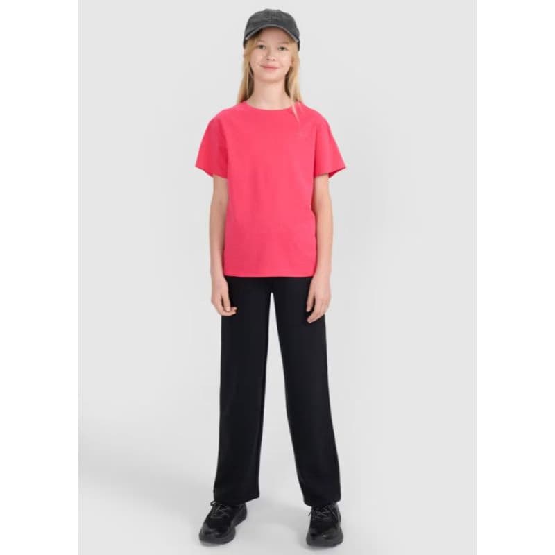 Dievčenské tričko s krátkym rukávom 4F JUNIOR TSHIRT F2326-55S-HOT PINK 4