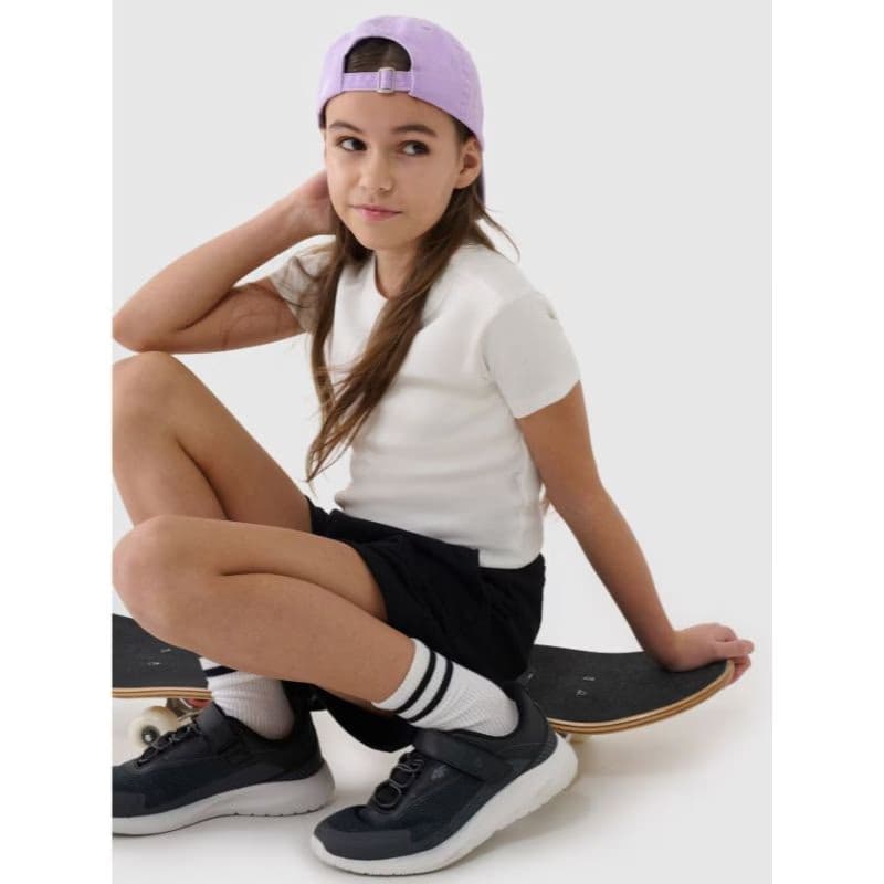 Dievčenské teplákové kraťasy 4F JUNIOR SHORTS CAS F470-20S-DEEP BLACK 2