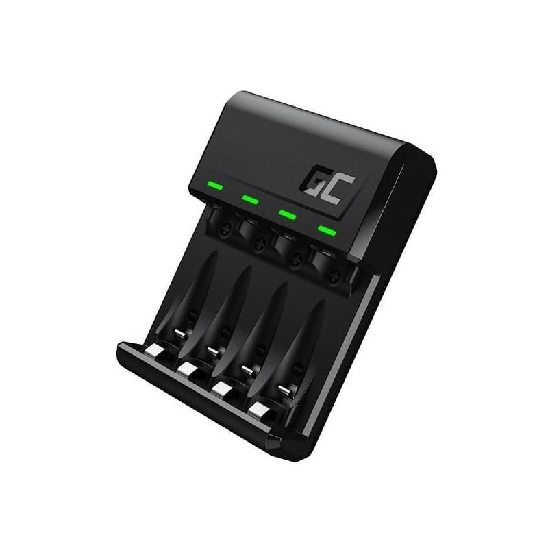 Green Cell VitalCharger pre batérie AA AAA R6 R03 Ni-MH s Micro USB a USB-C portom