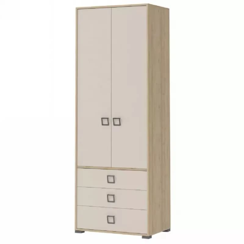 Skriňa 2D3S Kiki P23-BK/KI-01 beech/sand 1