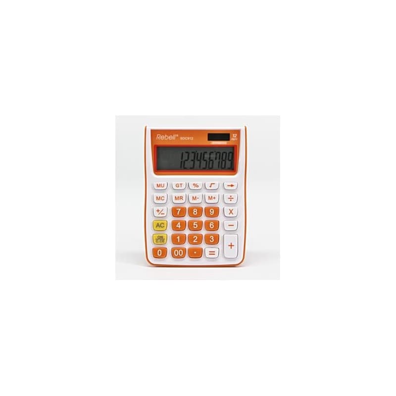 Rebell Kalkulačka RE-SDC912OR BX, oranžová, stolová, dvanásťmiestna 1