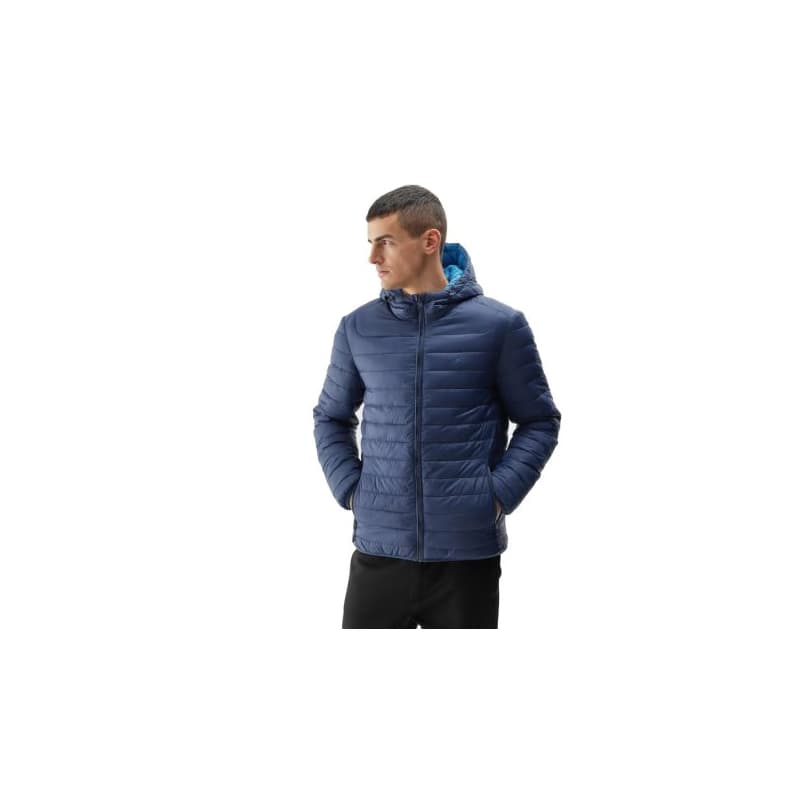 Pánska turistická bunda 4F DOWN JACKET-AW23TDJAM242-31S-NAVY