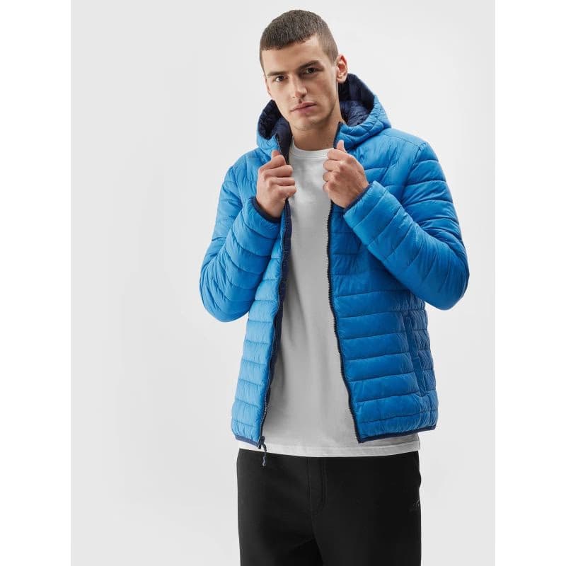 Pánska turistická bunda 4F DOWN JACKET-AW23TDJAM242-31S-NAVY 4