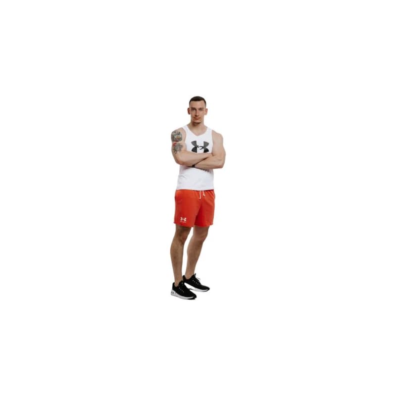Pánske teplákové kraťasy UNDER ARMOUR UA Rival Terry 6in Short-PNK