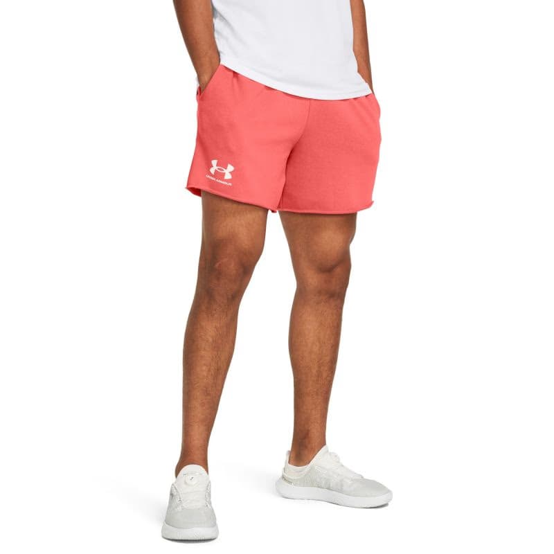 Pánske teplákové kraťasy UNDER ARMOUR UA Rival Terry 6in Short-PNK 3