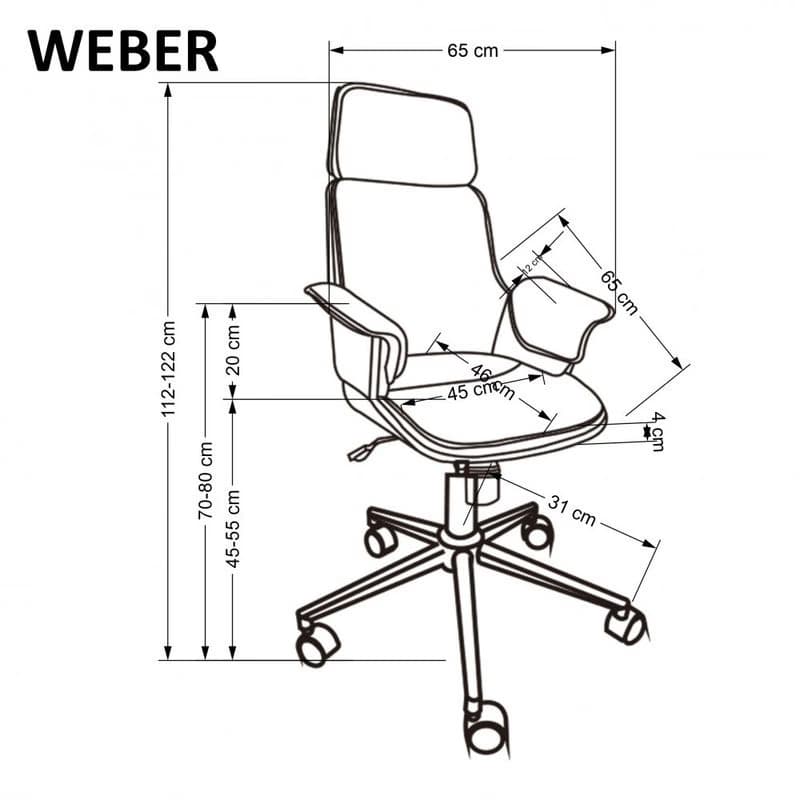 Kancelárske kreslo WEBER Halmar 3