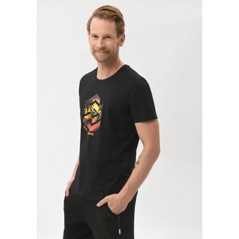 Pánske tričko s krátkym rukávom VOLCANO SUNSET-700-BLACK 2
