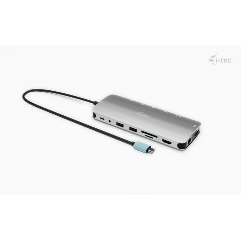 i-tec USB-C Metal Nano 3x Display Dock, 2x HDMI 1x USB-C video, PD 140W + Universal Charger 140 W 3