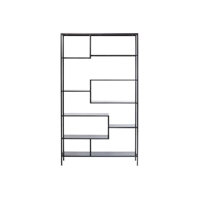 Loft policový regál čierny 115x195 cm 1