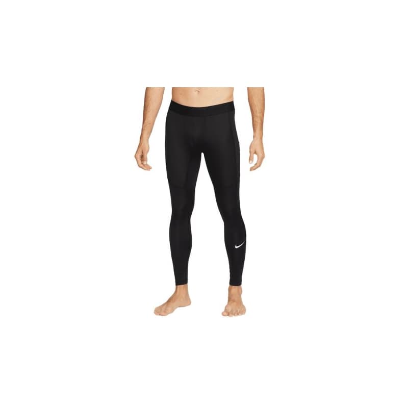 Pánske kompresné legíny NIKE M NP DF TIGHT BLACK WHITE 1