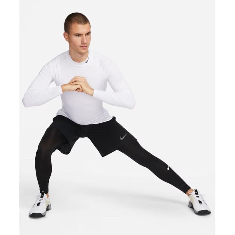 Pánske kompresné legíny NIKE M NP DF TIGHT BLACK WHITE 6