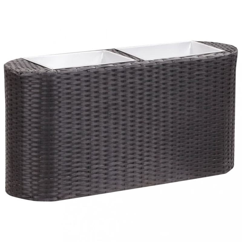 Záhradný kvetináč 80x25x40 cm polyratan Dekorhome 2