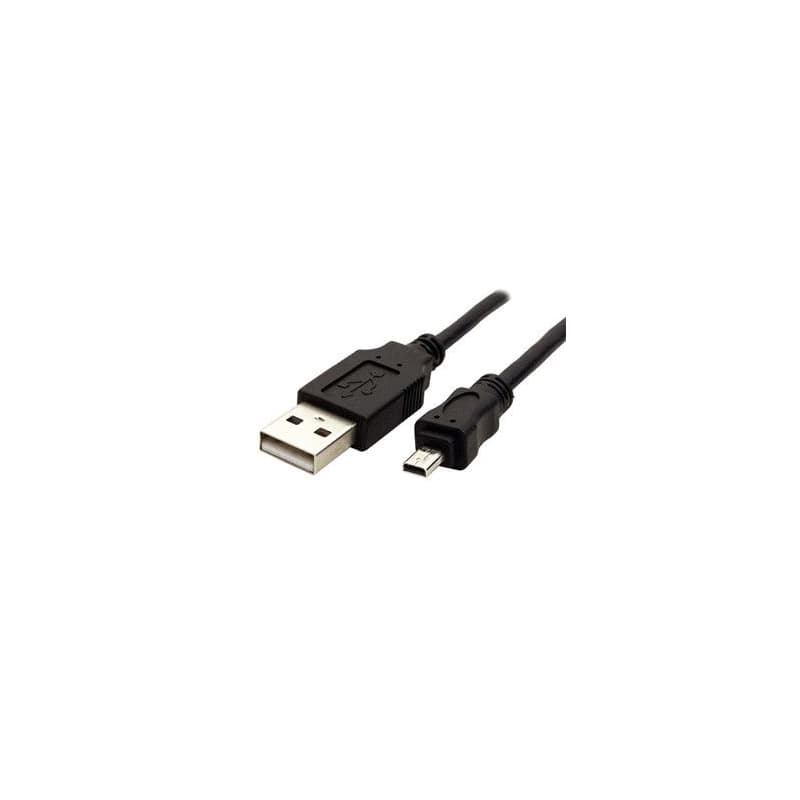 USB kabel (2.0), USB A samec - 8-pin samec, 25947, 1.8m, černý, PANASONIC, DOPRODEJ