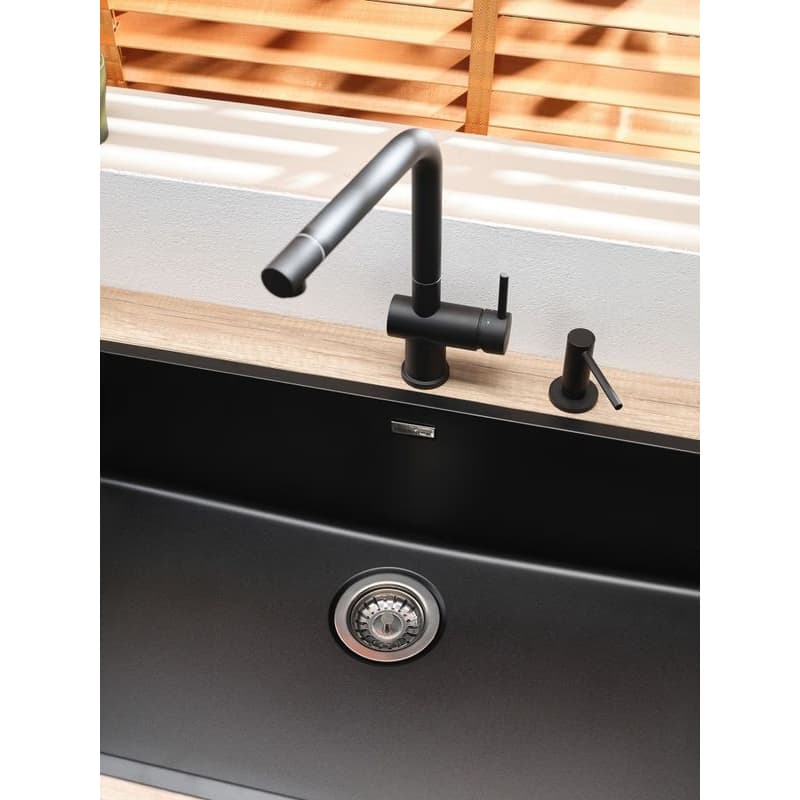 Dávkovač mydla Reginox R35450, Jet Black / čierny R35450 4