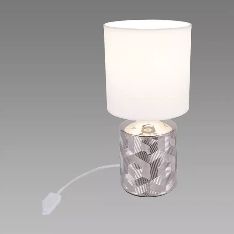 Lampa Linda E14 chróm/biela 03785 LB1 1