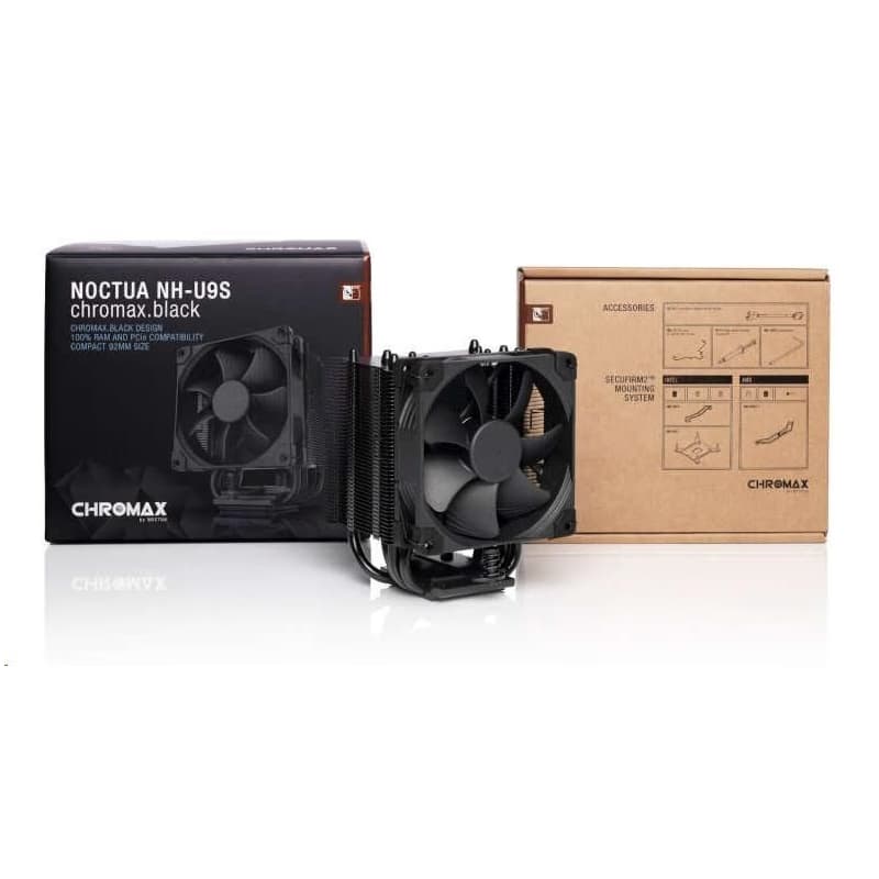 NOCTUA Chladič CPU NH-U9S CH.BK, 1x 92mm, LGA1851, AM5, čierna 3