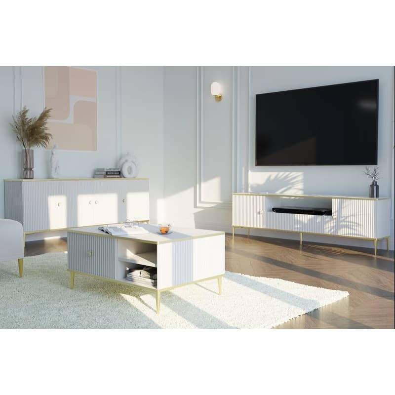 ArtBm Komoda PETRA | biela 2