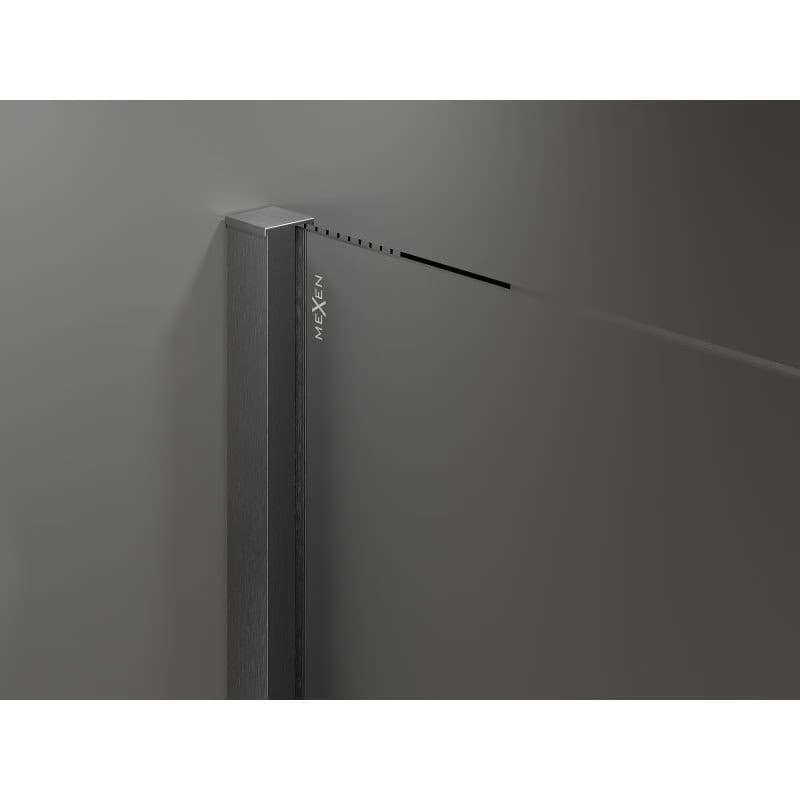 MEXEN/S - Velár sprchovací kút 100 x 80, transparent, grafit kartáčovaná 871-100-080-01-66 4