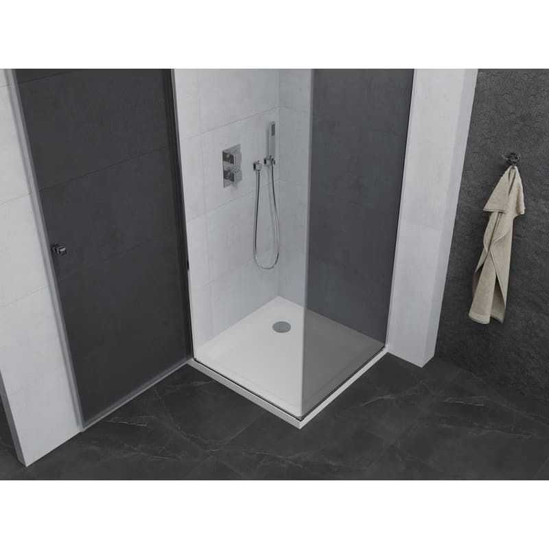 MEXEN/S - Pretória sprchovací kút 100x100, grafit, chróm + sprchová vanička vrátane sifónu 852-100-100-01-40-4010 5
