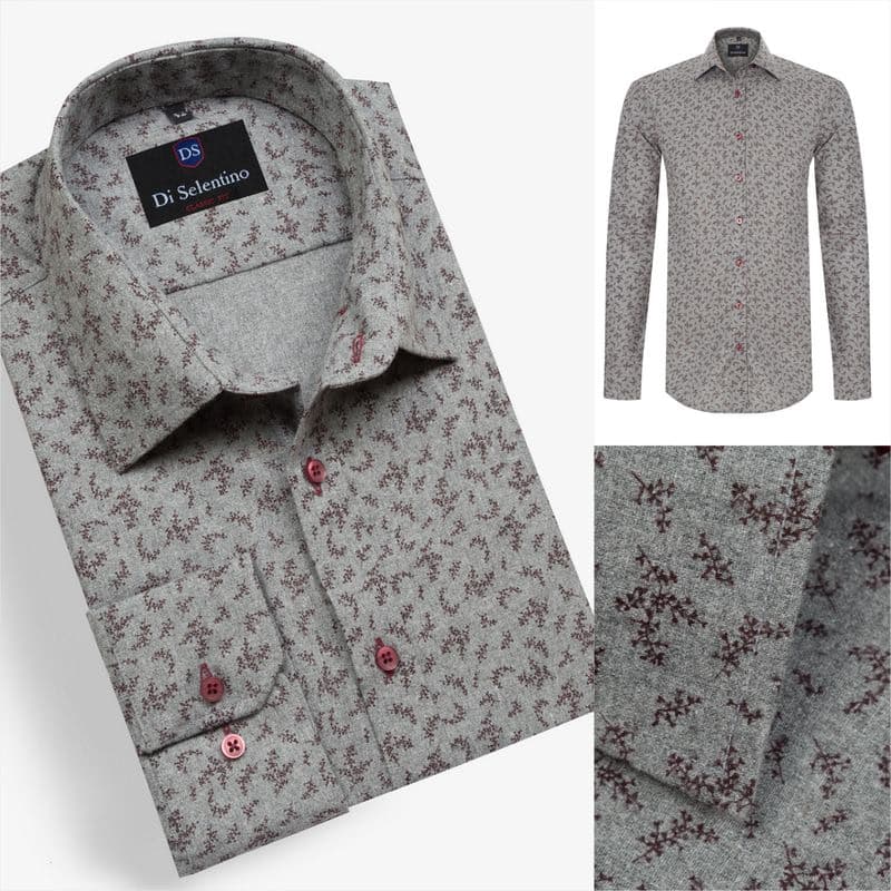 Trendová košeľa so vzorom v SLIM FIT strihu YORKSHIRE 1