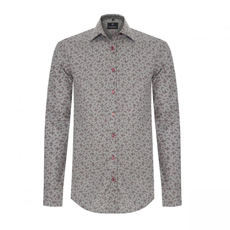 Trendová košeľa so vzorom v SLIM FIT strihu YORKSHIRE 2