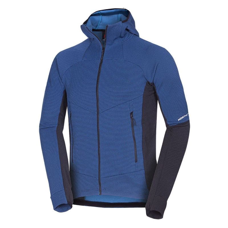 Pánska turistická mikina so zipsom NORTHFINDER EGON 811darkblueblack 4