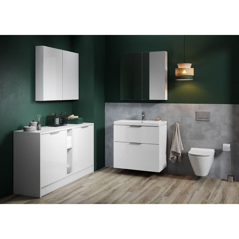 CERSANIT - SET B590 CITY 80 biela DSM (SKRINKA + UMÝVADLO) S801-423 2