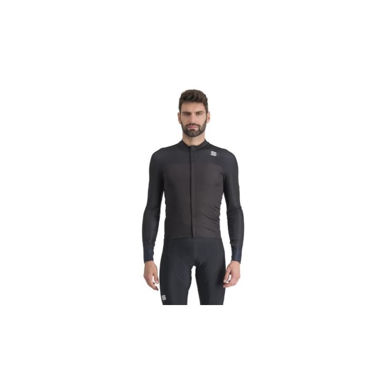 Pánsky cyklistický dres s dlhým rukávom SPORTFUL Bodyfit pro jersey, black galaxy blue 1
