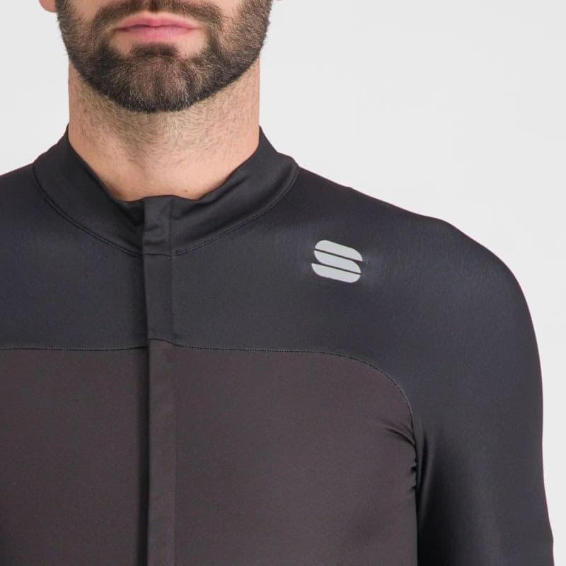 Pánsky cyklistický dres s dlhým rukávom SPORTFUL Bodyfit pro jersey, black galaxy blue 4