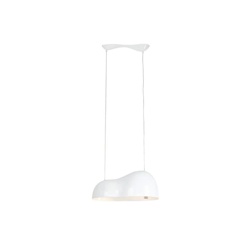 Závesná lampa Cloud Beam Double biela 70 cm
