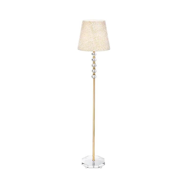 Ideal Lux - Krištáľová stojacia lampa QUEEN 1xE27/60W/230V zlatá 077765
