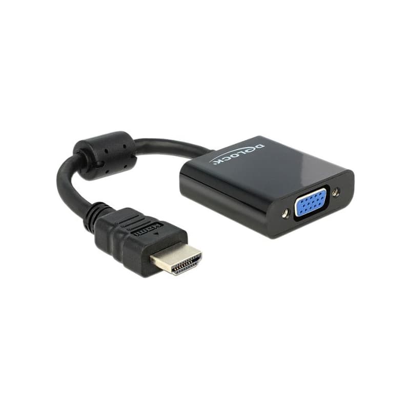 Delock Adaptér HDMI-A samec > VGA samica čierna 1