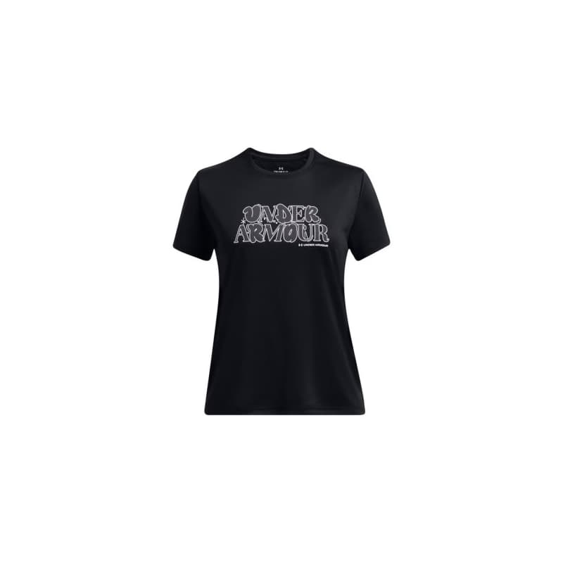 Dievčenské tričko s krátkym rukávom UNDER ARMOUR UA Tech Wordmark SS-BLK