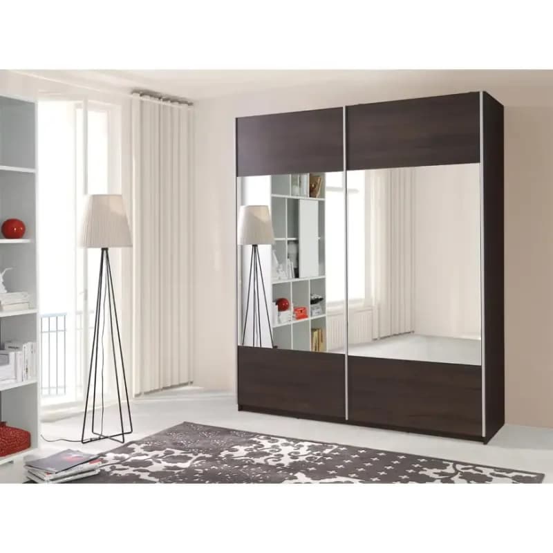 Skriňa Vario so zrkadlom dub sonoma čokoláda 175 cm 1