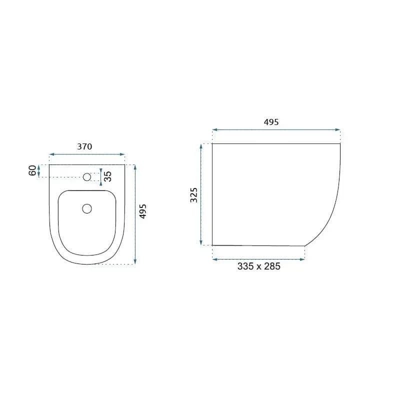 REA - Závesný bidet Carlo Mini biela REA-C2276 3