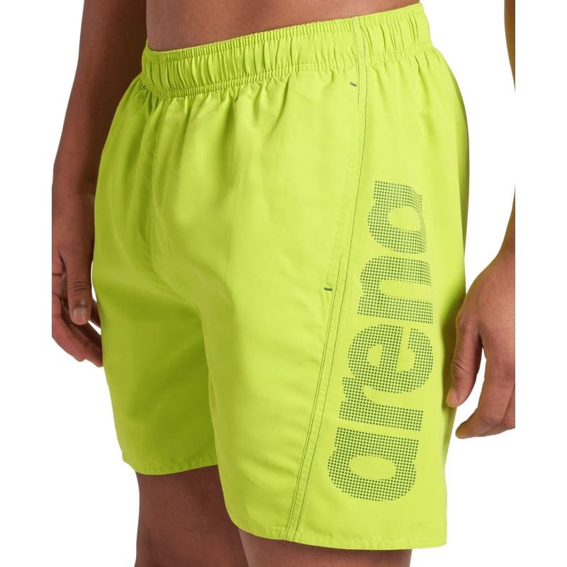 Pánske plavky ARENA FUNDAMENTALS LOGO BOXER R-ARTIC LIME-MANGROVE 3