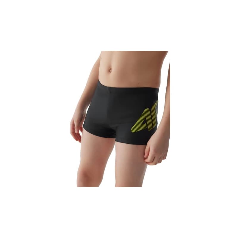 Chlapčenské plavky 4F JUNIOR SWIMMING TRUNKS-JWSS24USWTM021-20S-DEEP BLACK