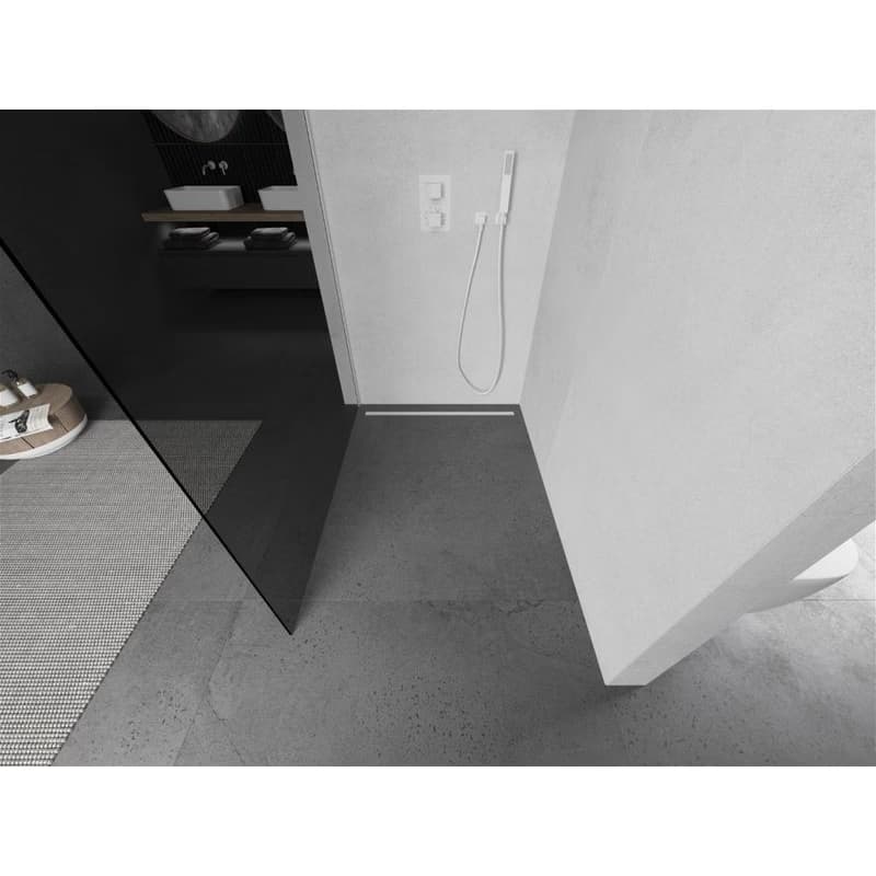 MEXEN/S - KIOTO Sprchová zástena WALK-IN 80 x 200, grafit 8 mm, biela 800-080-101-20-40 3