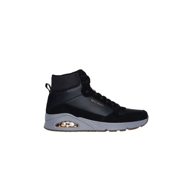 Pánske členkové zimné topánky SKECHERS Uno Mid Sneaker black